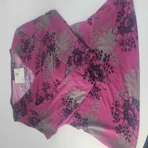 Apostrophe Petite 3/4 Sleeve Floral Y2k Shirt